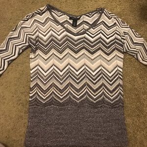 EUC WHBM light sweater with chevron design